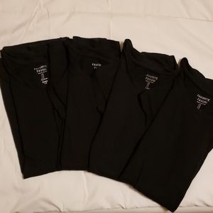 4 black tshirts